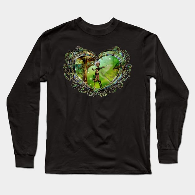 Sweet fairy and fantasy mushrooms Long Sleeve T-Shirt by Nicky2342